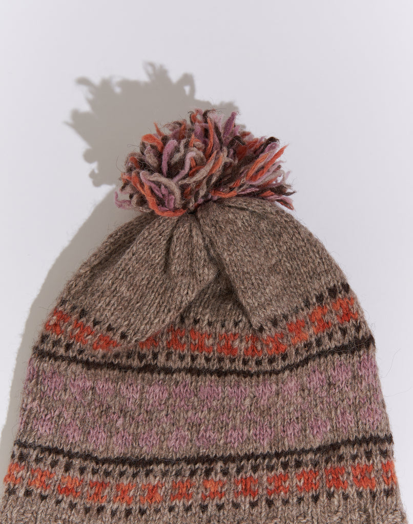 Vintage Design Beanie Handmade Wool Hat