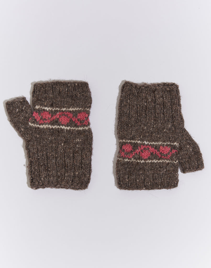 Women Scholar’s Handknit Fingerless mittens 