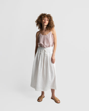 Pure white midi skirt, sustainable clothing brands, pure organic cotton clothing, where to buy organic cotton clothes, all cotton women's clothing, cotton clothes online, 100 cotton women's clothing, soft cotton clothes for women's, minimalist clothing women, minimalist store clothes