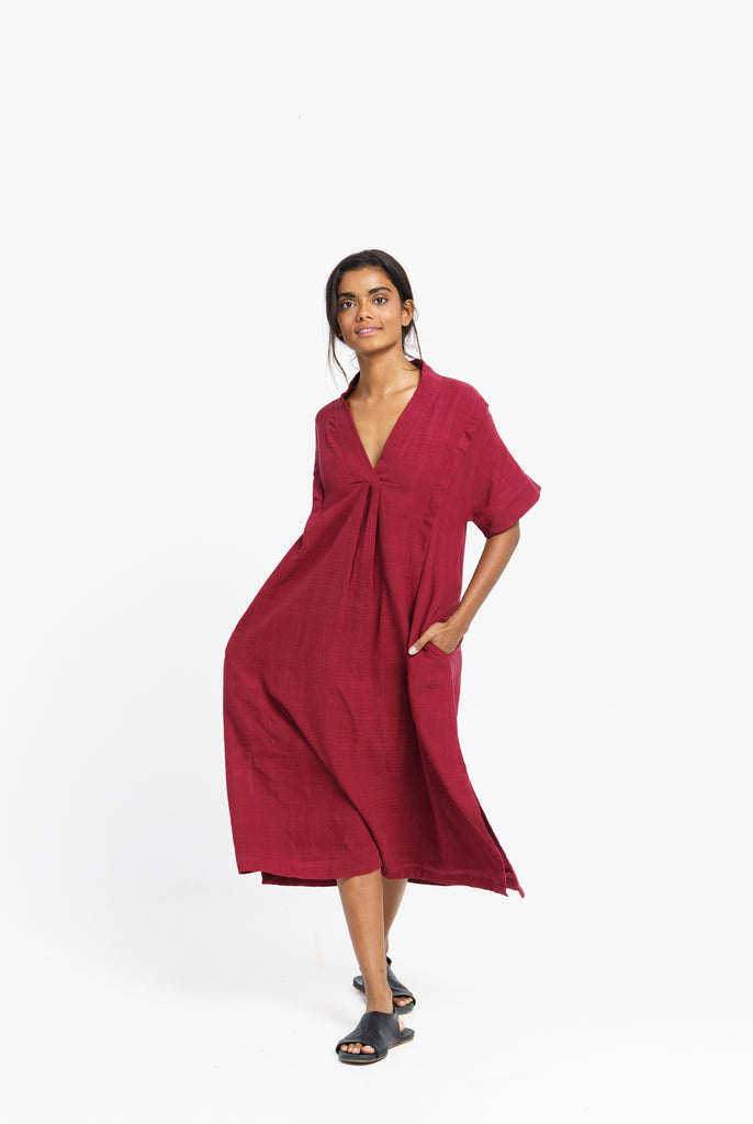 Deep wine organic cotton long dress, fashion brands that are sustainable, most sustainable clothing brands, organic cotton clothes online shop, organic cotton clothing, buy cotton clothes online, cotton all clothing store, cotton clothing for women, women's cotton clothing store, modern minimalist clothing, black minimalist clothing