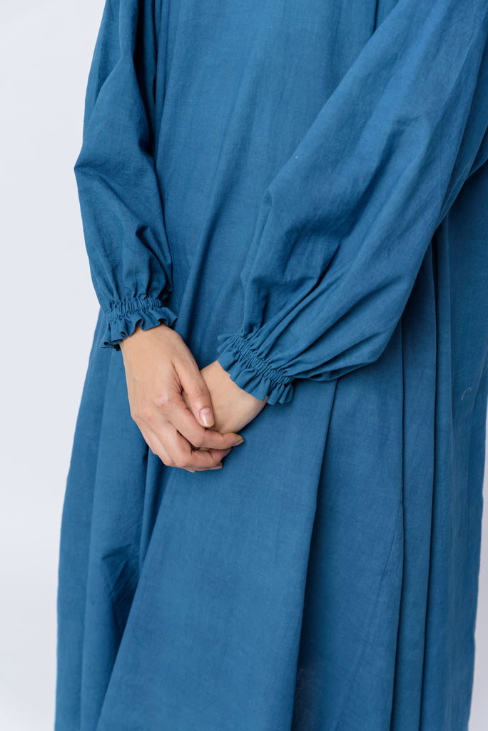 Indigo flared dress, ethical clothing brands us, ethical dress brands, organic natural fiber clothing, organic pants women, women's organic clothing, 100 cotton clothing uk, by the way women's clothing, casual living women's clothing, how to build a minimalist wardrobe, how to dress minimalist chic