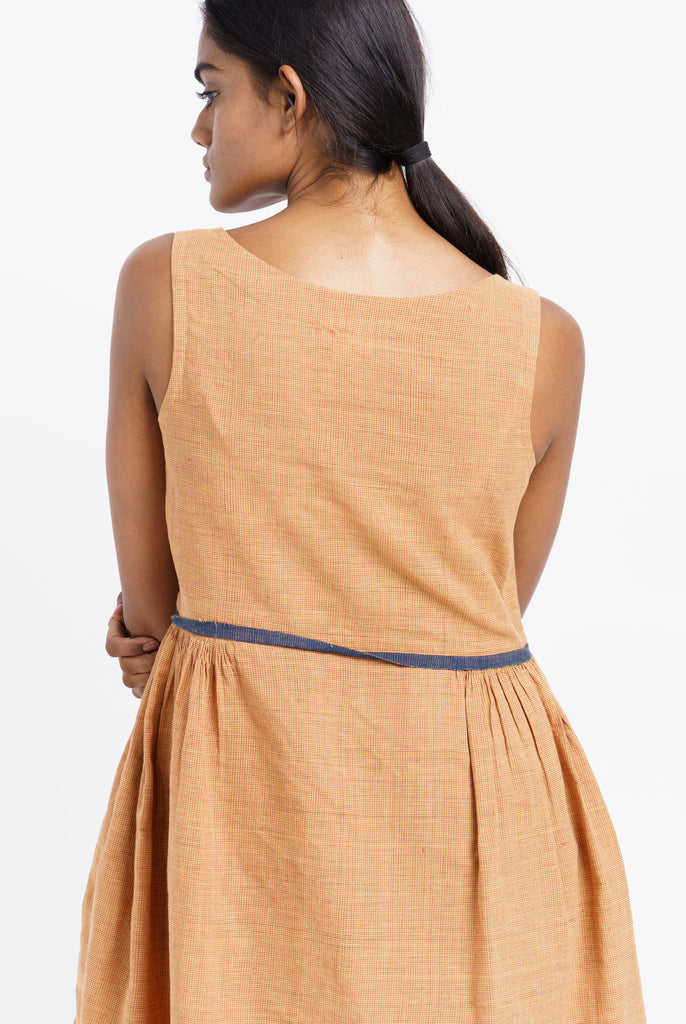 Madras check midi dress, eco fashion brands, ethical and sustainable clothing brands, best organic clothing, organic clothes shop, 100 cotton women's clothing, 100 percent cotton clothing, womens 100 cotton, organic cotton women's tops, minimalist brands women's, minimalist casual dresses