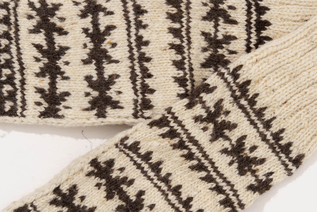 Woollen Handknit Monochrome Rustic Socks For Women Online At World of Crow
