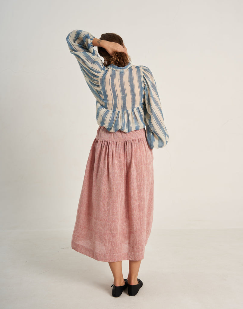 Buy Hand Woven Cotton Pretty In Pink Organic Skirt Online At World of Crow