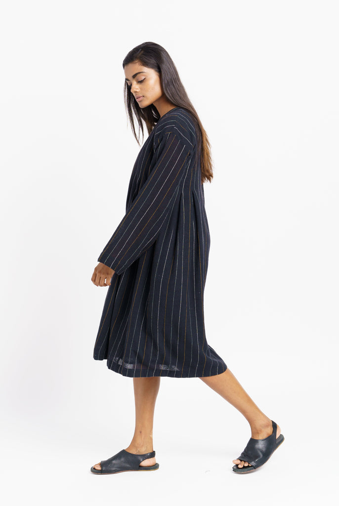 Striped relaxed fit midi dress, ethical sustainable clothing brands, fashion brands that are sustainable, 100 organic cotton women's clothing, organic cotton clothes online shop, all cotton women's clothing, buy cotton clothes online, all cotton women's clothing, cotton clothing for women, minimalist clothing, modern minimalist clothing
